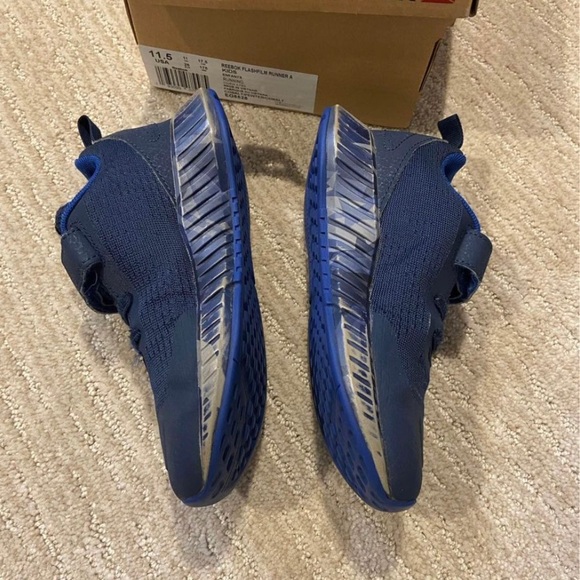 Genuine Reebok Flashfilm Runner Sneakers Gym Shoes Kids Size Y11.5 - Picture 3 of 5